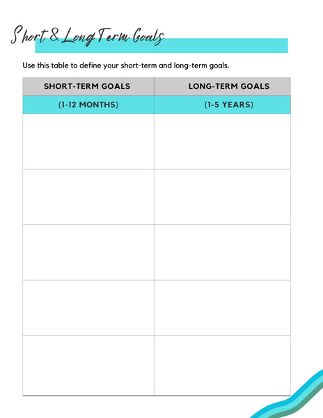 2025 New Year Resolution Start Planner