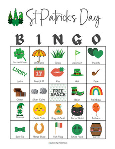 St. Patrick's Day Bingo with 50 cards