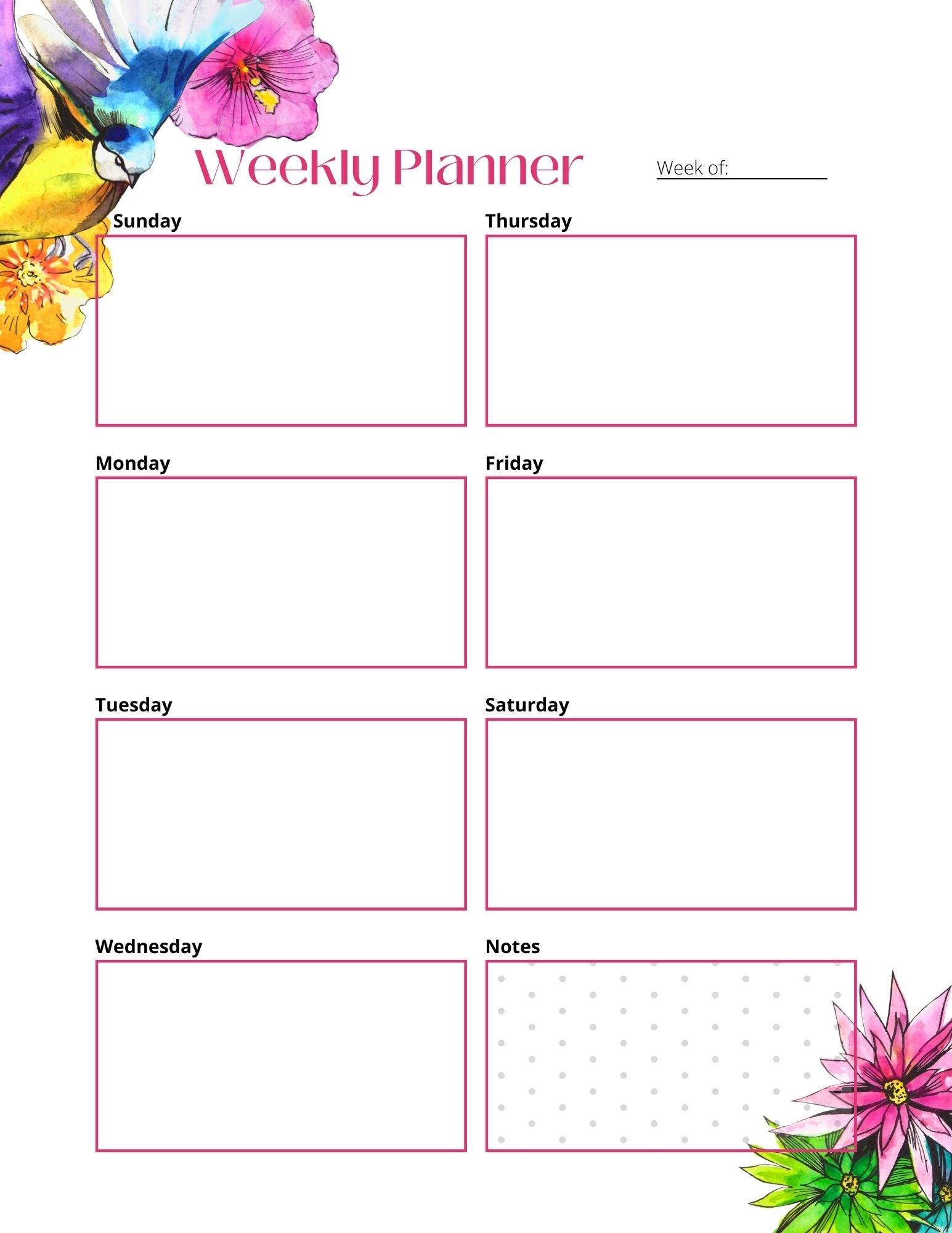 ADHD Undated Planner