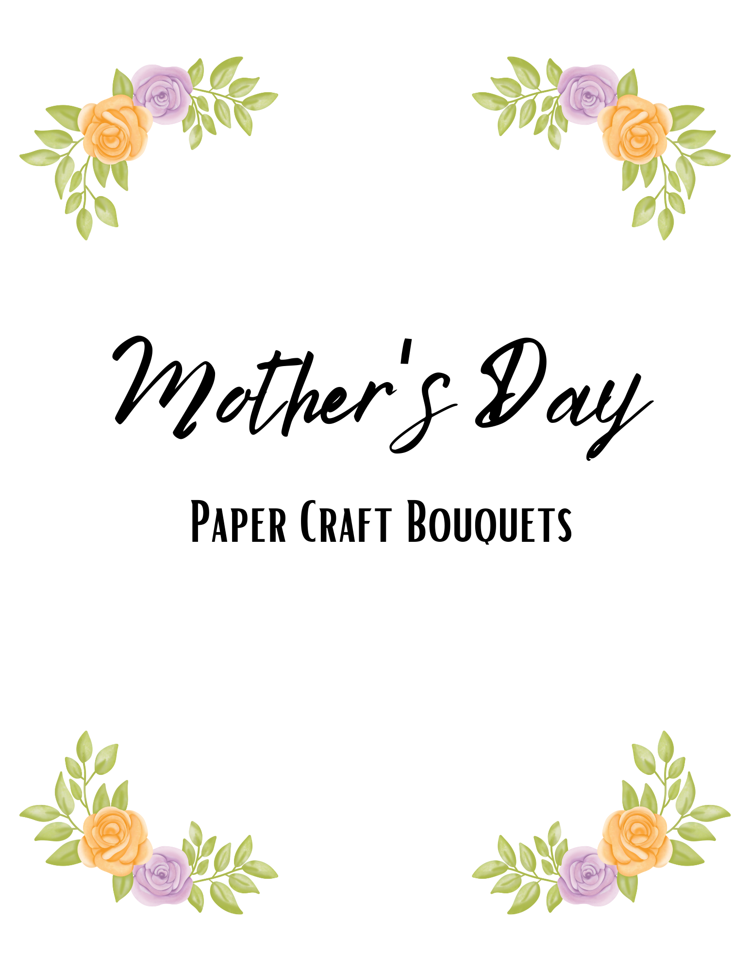 Paper Flowers Bouquet Craft