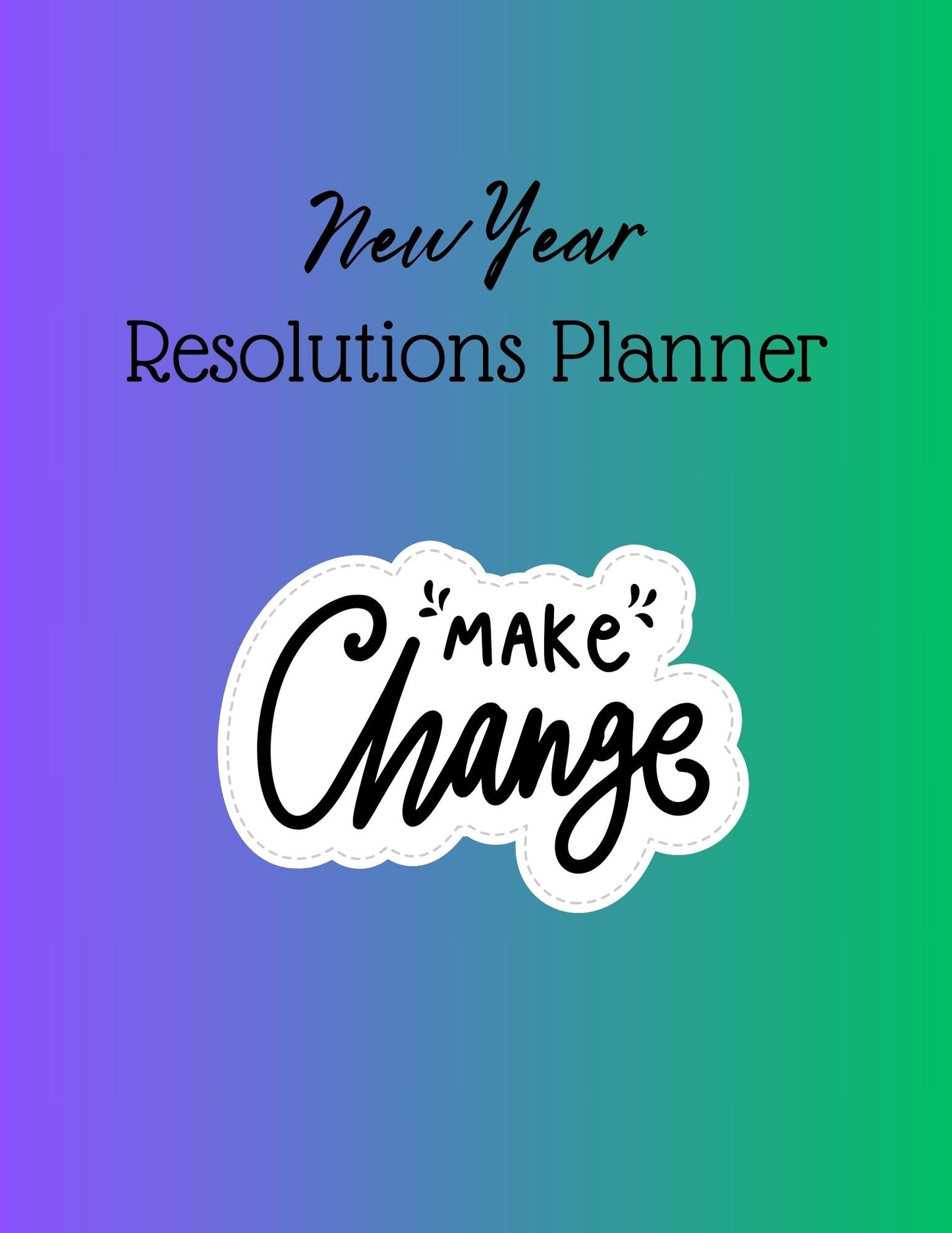 2025 New Year Resolution Start Planner