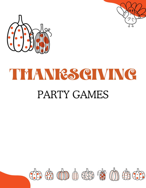 Thanksgiving Party Games