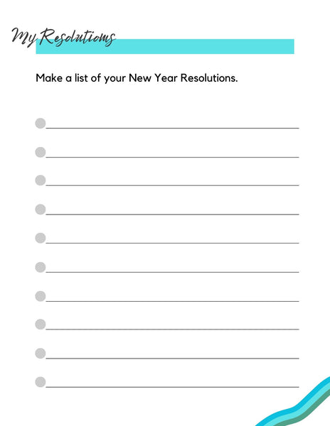 2025 New Year Resolution Start Planner