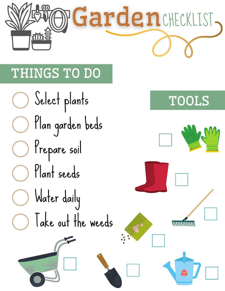 Simple Kids Garden Planner