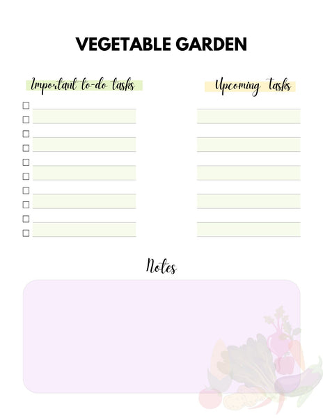 Vegetable Garden PLanner