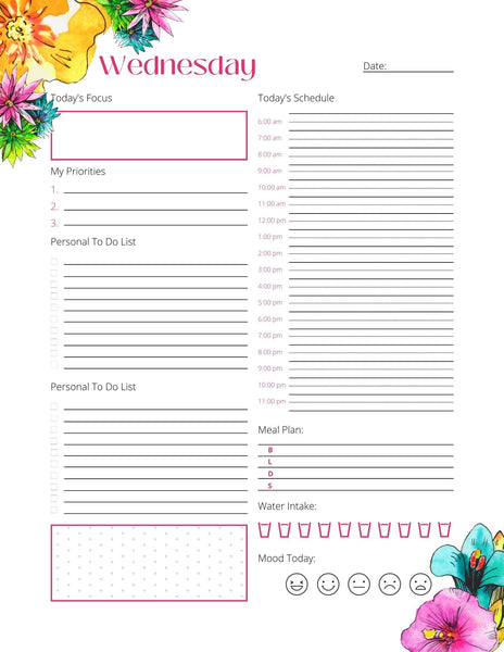 ADHD Undated Planner