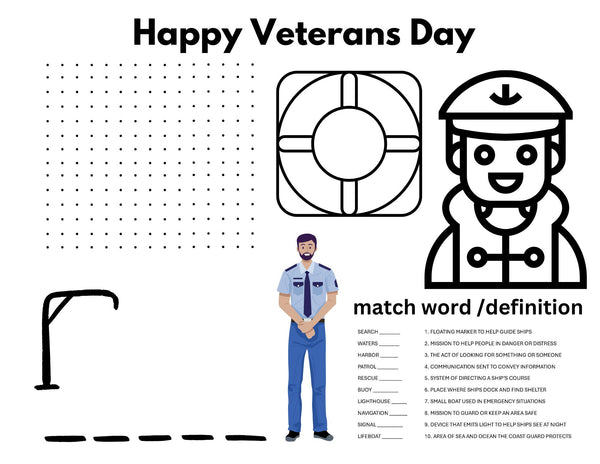 Happy Veteran's Day Placemat