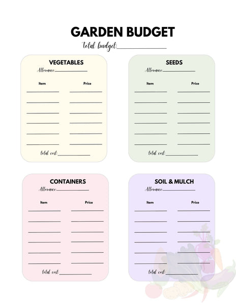 Vegetable Garden PLanner