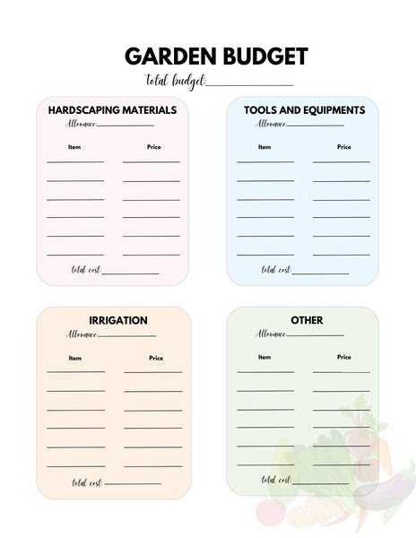 Vegetable Garden PLanner