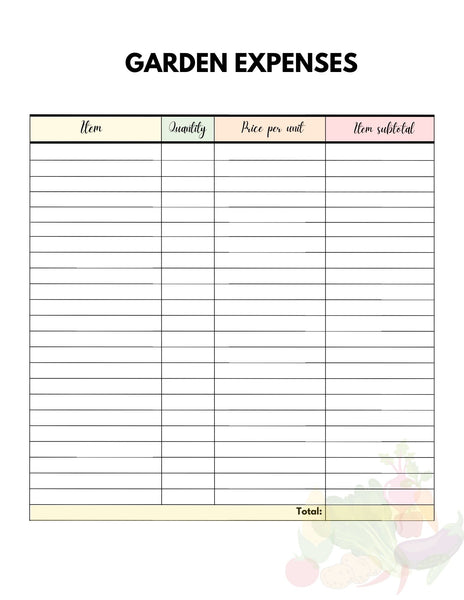 Vegetable Garden PLanner