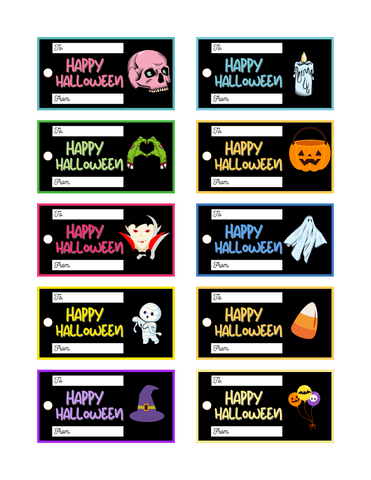 Halloween Gift Tags