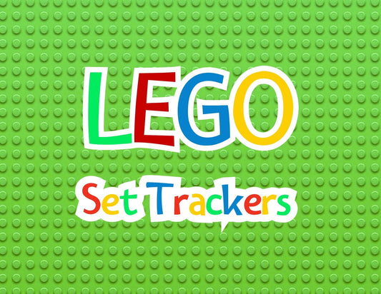 Lego Tracker Sheets (dark lego background)