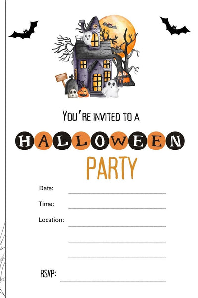 Halloween Invitations and Guest list