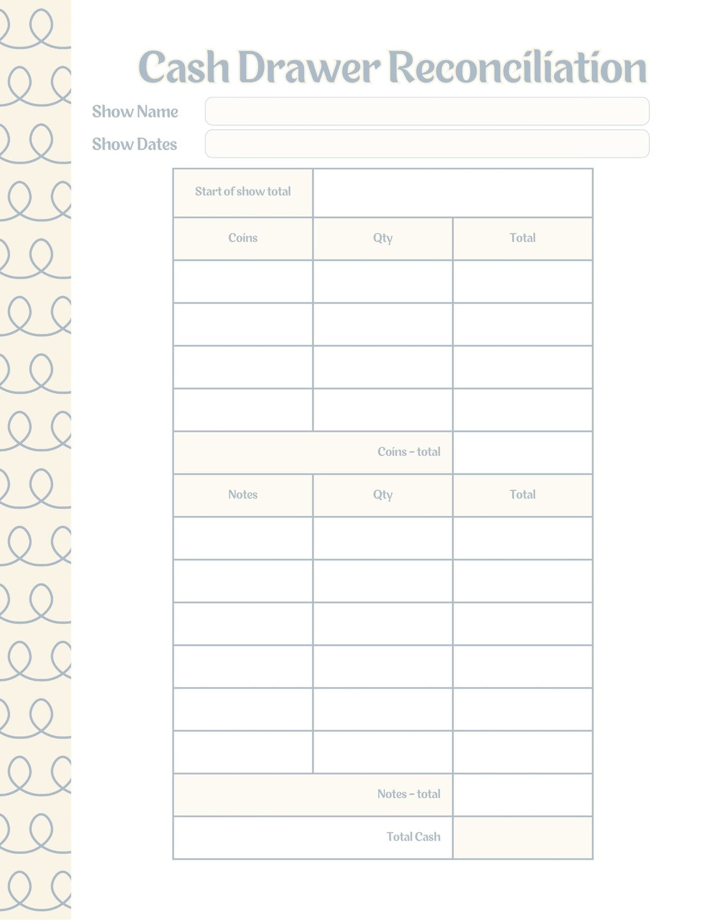 Vendor Show Planner and Tracker Binder