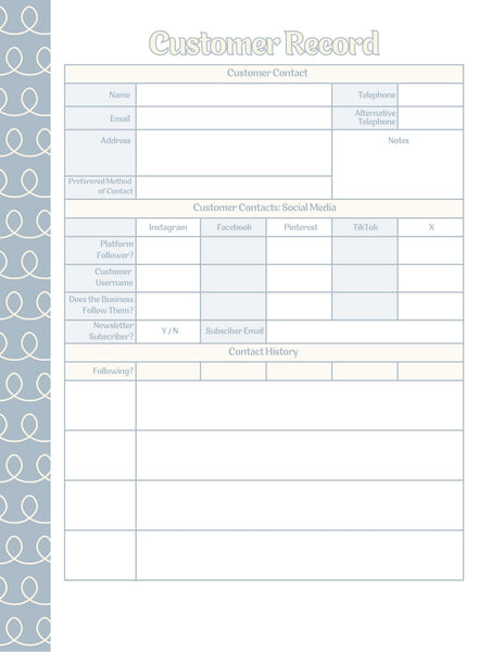 Vendor Show Planner and Tracker Binder