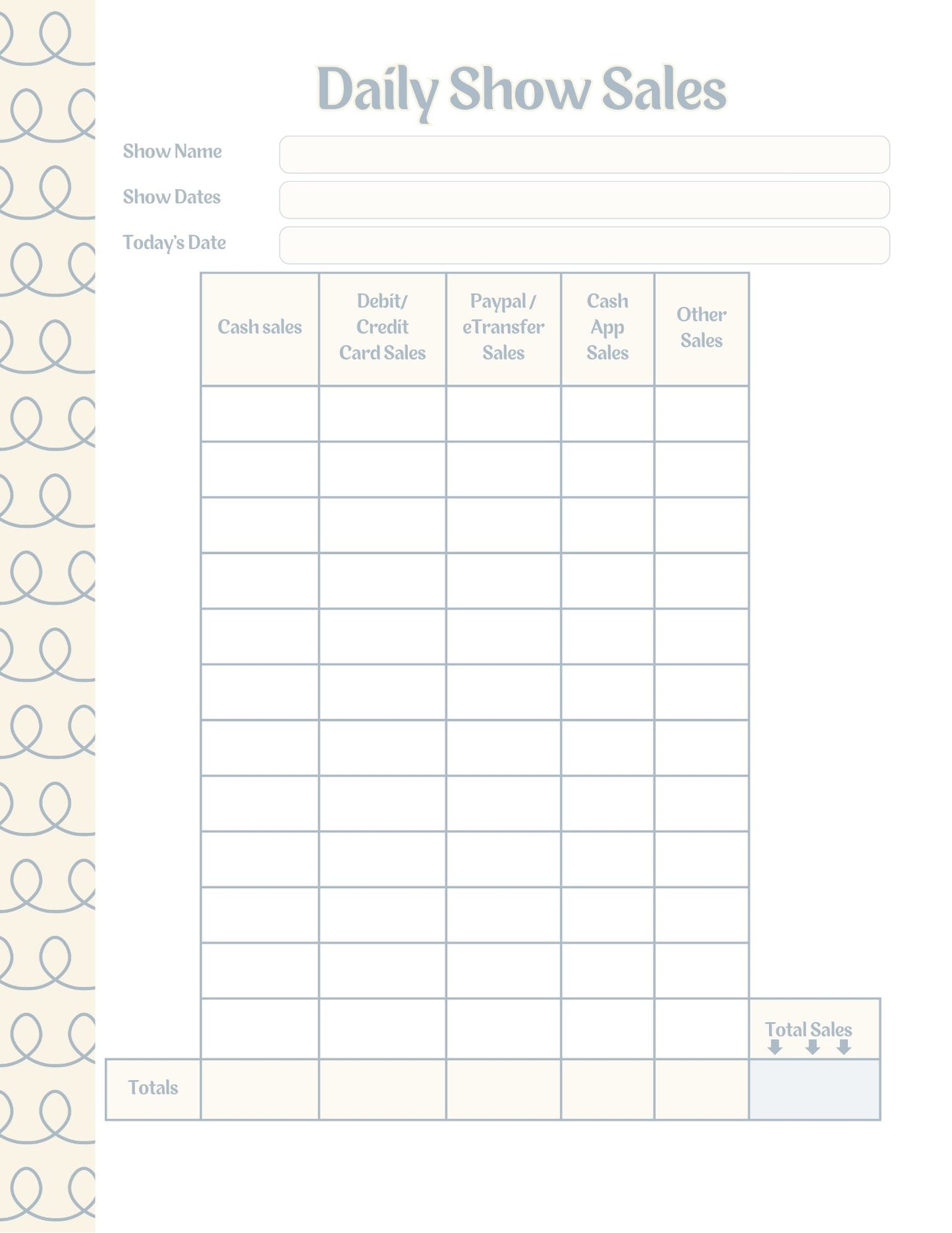 Vendor Show Planner and Tracker Binder