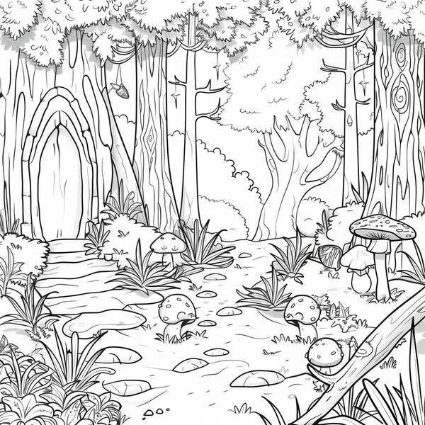 Enchanted Forest Coloring Pages