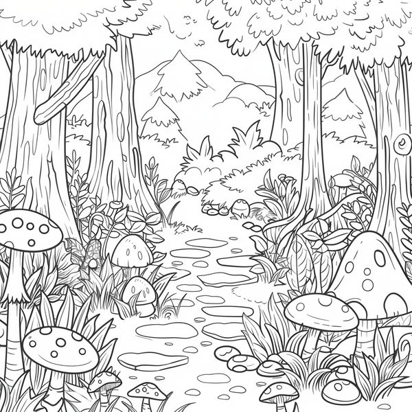 Enchanted Forest Coloring Pages