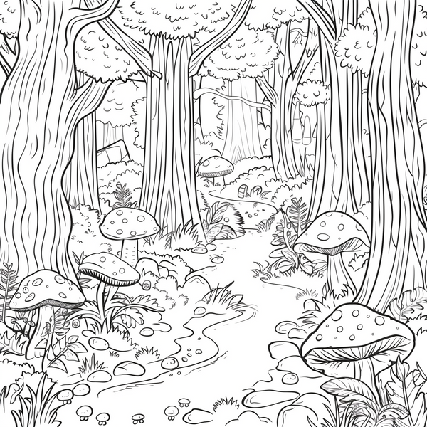 Enchanted Forest Coloring Pages