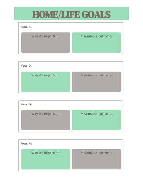 Work Home LIfe Planner