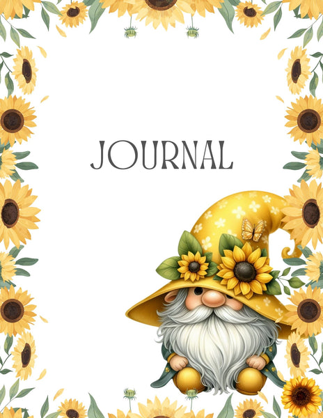 2025 Sunflower Gnome Monthly Calendar